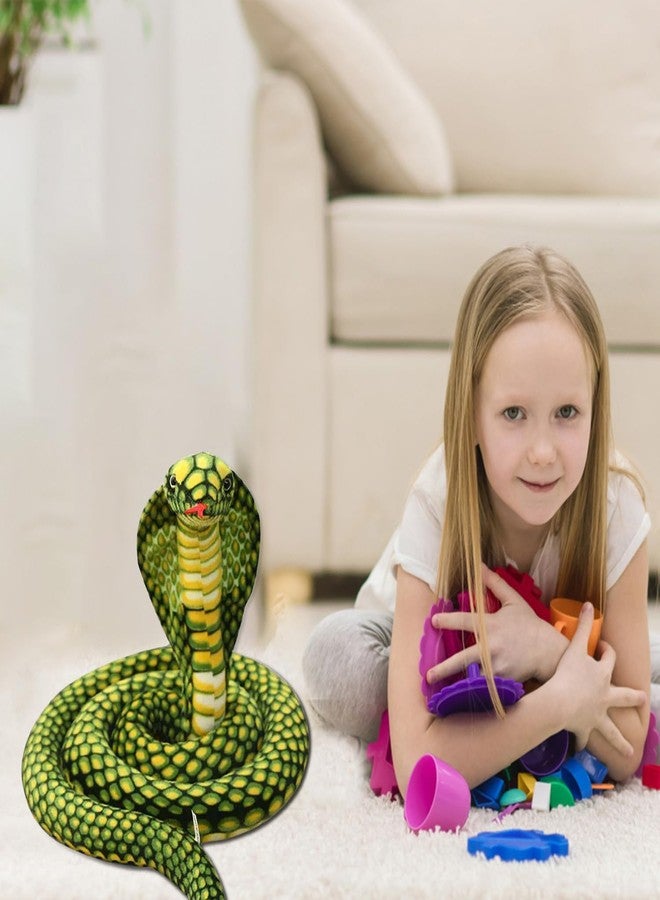 Refavor Large Realistic Snake Plushies - 70" Cobra Snake Stuffed Animals Toys, Gifts & Party Decorations (Green) - Image 5